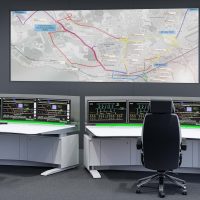 Beispielhafte zukünftige Smart-City-Leitstelle